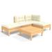 Gracie Oaks Trejan 25" Wide Outdoor Patio Sofa w/ Cushions Wood in Brown | 24.6 H x 25 W x 25 D in | Wayfair 11E1CFBE54334A7E93C36FAB72F2D809