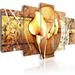 Red Barrel Studio® Floral Botanical Style - 5 Piece Wrapped Canvas Print Metal | 20 H x 40 W x 0.7 D in | Wayfair 27D9F3ECC34C485CA4CB8FE4DC82CDE2