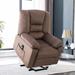 Red Barrel Studio® Areeya 33"W Lift Chairs for Elderly, Velvet Power Lift Recliner Chair, Remote Control & Side Pocket Velvet in Brown | Wayfair