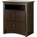 Red Barrel Studio® Nightstand w/ Open Shelf Wood in Brown | 28 H x 23.25 W x 16 D in | Wayfair C217EBE49DB94D43AF047EF6968D62C5