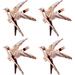 House of Hampton® Gold Swallow Bird Metal Napkin Rings, Set Of 4 | 2 H x 1.5 W x 1.75 D in | Wayfair CAB9E5E4205D4621897BCF31E920731C