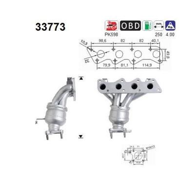 AS Katalysator für VW SEAT 030253052AX 33773