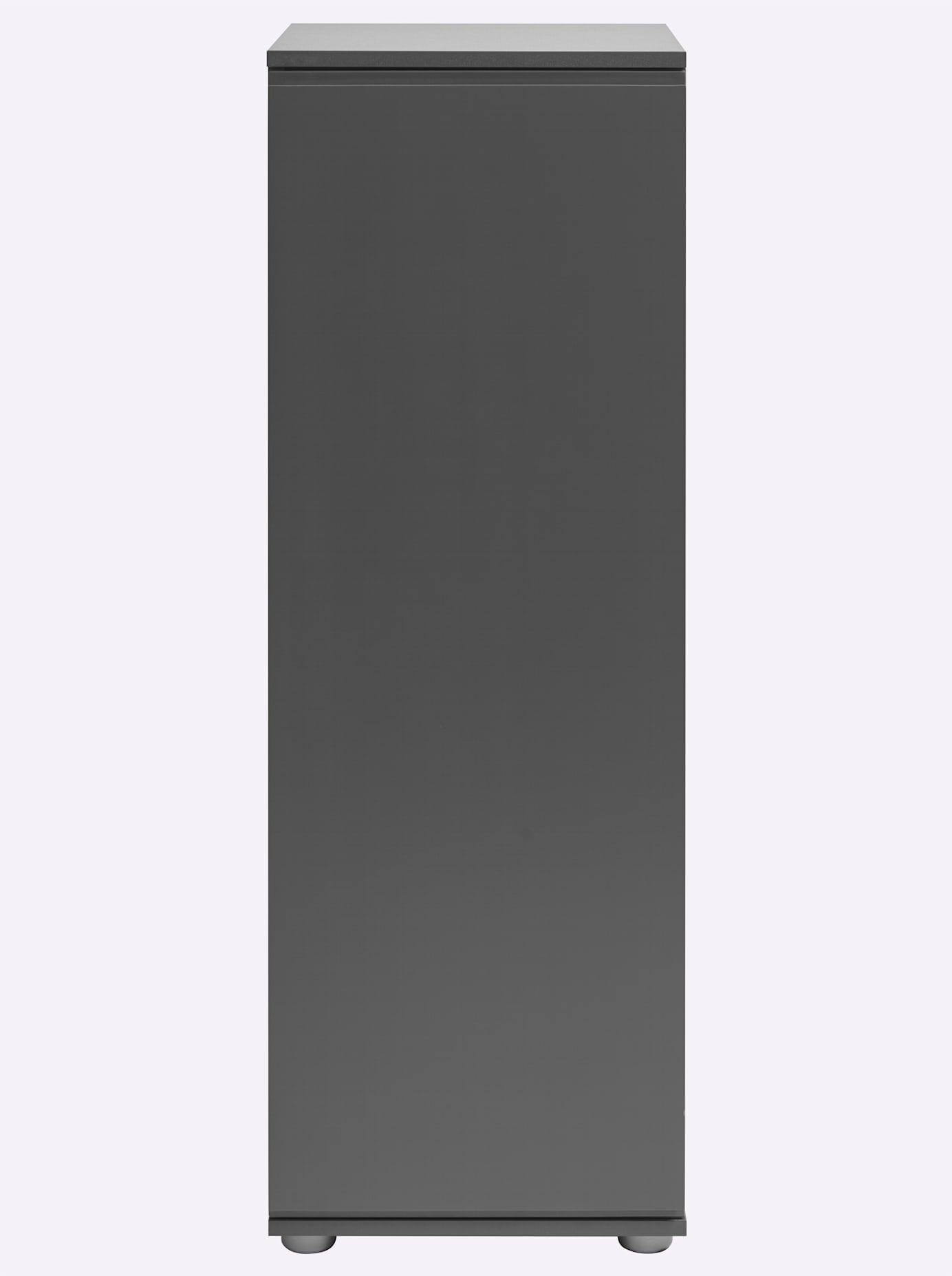 Schuhschrank HEINE HOME, grau (dunkelgrau), B:40cm H:118cm T:38,5cm, Kunststoff, MDF, Spanplatte, Schränke, Schuhschrank