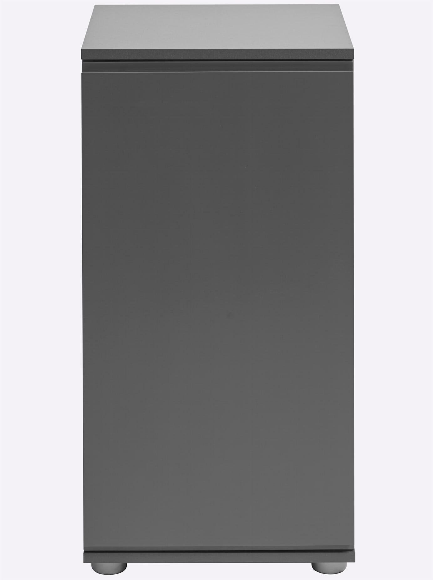 Schuhschrank HEINE HOME, grau (dunkelgrau), B:40cm H:80cm T:38,5cm, Kunststoff, MDF, Spanplatte, Schränke, Schuhschrank