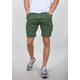 Shorts ALPHA INDUSTRIES "ALPHA Men - Airman Short" Gr. 34, Normalgrößen, grün (vintage green) Herren Hosen Shorts