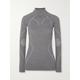 FALKE Ergonomic Sport System - Paneled Stretch Wool-blend Top - Gray