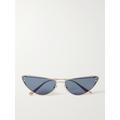 DIOR Eyewear - Missdior B1u Cat-eye Gold-tone Sunglasses - Blue