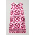 Dolce & Gabbana - Printed Cotton-blend Mini Dress - Pink