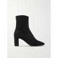 SAINT LAURENT - Lou Suede Ankle Boots - Black