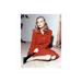 Thoughtful Veronica Lake - Unframed Photograph Paper in Black/Red Globe Photos Entertainment & Media | 10 H x 8 W x 1 D in | Wayfair 4821579_810