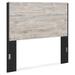Signature Design by Ashley Vessalli Queen Panel Headboard Wood in Black/Brown/Gray | 51.5 H x 62.75 W x 1.5 D in | Wayfair B1036-57