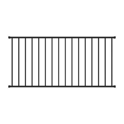 RDI Metal Works Excalibur Steel Railing Kits (California Only) 6 Foot x 38-1/4 Inch - Satin Black -Traditional Level