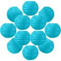 Skylantern - 12x Lanterne Papier 10 cm Turquoise - Suspension Boule Papier 10 cm (12'') type