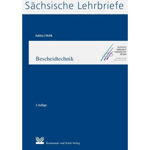 Bescheidtechnik (SL 16) – Rainer Mollik, Rolf D. Kubitza