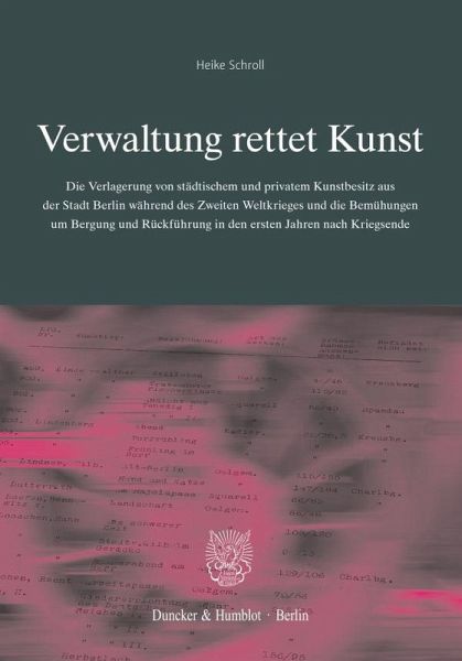 Verwaltung rettet Kunst. – Heike Schroll
