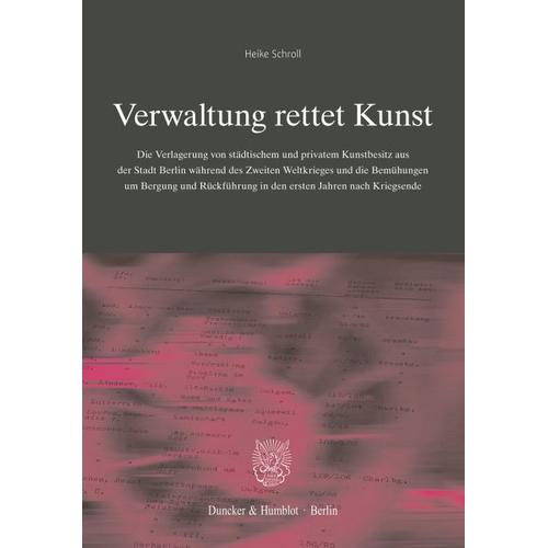 Verwaltung rettet Kunst. – Heike Schroll