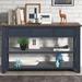 Red Barrel Studio® Azmira Accent Cabinet Wood in Blue/Brown | 30 H x 48.8 W x 15.75 D in | Wayfair 513D333899514D8E9F8157D19E306EBF
