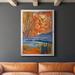 Red Barrel Studio® Cadmium Winter Solstice II Premium Framed Print - Ready To Hang Paper, in Blue/Brown/Orange | 36.5 H x 26.5 W x 1 D in | Wayfair