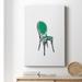 Red Barrel Studio® Take A Seat VIII Premium Gallery Wrapped Canvas - Ready To Hang Canvas, Solid Wood in Black/Green | 12 H x 8 W x 1 D in | Wayfair