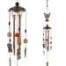 Metal Tube Wind Chime Memorial Butterfly Wind Chime Decorative Large Flamingo Angel Windchimes Gift Creative Hanging Art Wind Chime with 4 Aluminum Tubes for Home Outdoor