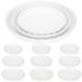 BESTONZON 12Pcs Plant Saucer Plastic Plant Pot Tray Round Plant Drip Tray for Indoor Outdoor