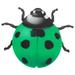 BESTONZON Iron Art Ladybug Wall Hanging Pendant Ladybug Wall Decor Metal Ladybug Art Ornament