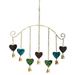 Ancient Graffiti Hearts Wind Chime - Indoor/Outdoor Home and Garden Wind Bells Windchimes