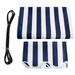 MCombo Patio Awning 10x8 Feet Fabric Replacement Sunshade Canopy for Retractable Awnings(Ocean Blue with White Stripes)