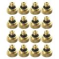 Misting Nozzles BESTOMZ 16pcs Misting Nozzles Brass Low Pressure Misting Nozzles for Outdoor Cooling System 0.3cm Orifice