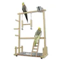 Support d'entraînement en bois K5DC jouet pour oiseau perroquets perruches calopsitte conure