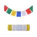 The Collection Royal Tibetan Prayer Flags Outdoor Zen Flag Colorful Buddhist Banner Chakras Flags Sacred Geometry Flag Made in Nepal Wind Horse Flag Traditional Mantras