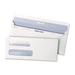 Quality Park Reveal-N-Seal Double Window Check Envelope Self-Adhesive White 500/Box