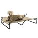 Veehoo Original Cooling Elevated Dog Bed Raised Dog Cot with Washable Mesh XX-Large Beige Coffee