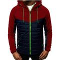 Penkiiy Hoodies for Men Men s Autumn Fashion Color Matching Splicing Jacket Sweater Casual Jacket Red Y2K Clothes