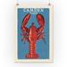 Camden Maine Lobster Woodblock