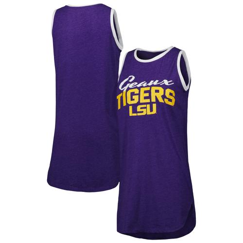 Damen Concepts Sport Lila/Weiß LSU Tigers Tank-Nachthemd