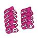 9x Golf Iron Covers Set with Number Tags Trendy Water Resistant Protector Golf Club Head Covers for Golfer Beginners Practice Outdoor Sports Rose Red