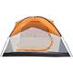 Gzxs 2-3 Person Family Camping Tent Portable Lightweight Waterproof Beach Camping Gear with Carrying Bag Easy Set Up Camping Shelter Orange & Gray