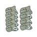 9Pcs Golf Club Head Covers Fit Most Irons for Women Men Golf Iron Covers Set Gray