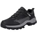 LBECLEY Non Slip Work Shoes for Men Walking Shoe Comfortable Leather Casual Tennis Shoes Men Hiking Shoes Black Size 41