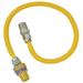 1 PK Dormont 10C-3131V2TS-36B-Dormont 3/8 In. OD x 36 In. Coated Stainless Steel Gas Connector 1/2 In. MIP (Tapped 3/8 In. FIP) x 1/2 In. MIP SmartSense