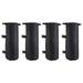 NUOLUX 4 Pcs Canopy Weight Bags Outdoor Tent Single Tube Sandbag Portable Solid Fixed Tent Weight Bags (Black)