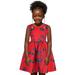 B91xZ Girls Plus Size Dresses Toddler Kids Baby Girls African Dashiki Traditional Style Sleeveless Round Neck Dress Ankara Red Sizes 2-3 Years