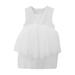 Rovga Casual Dresses For Girls Children Round Neck Sleeveless Princess Dress Lace Puffy Dresses Party Wedding Prom Dresses Party Birthday Girl Dress