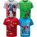 Marvel Avengers Mech Strike Spider-Man Hulk Toddler Boys 4 Pack T-Shirts Toddler to Big Kid