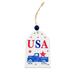 TUTUnaumb Independence Day Sign Wooden Ornaments Hanging Decoration Home Garden Decor Wall-Mounted Decorations for Door Porch Patriotic Decoration Signs Memorial Day 4th of July Party Home Decor-White