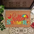 Sehao Carpet Summer Welcome Sign Hello Sunshine Doormat Funny Cute Doormat Door Mat Welcome Friends Doormat Funny Doormat New Home Door Mat mom gifts E