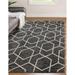 Rugs.com Eco Trellis Collection Rug â€“ 5 x 8 Charcoal Gray Medium Rug Perfect For Bedrooms Dining Rooms Living Rooms