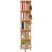Oukaning 5 Tier Rotating Bookshelf 360 Display Freestanding Display Rack Stand Storage Multi-Functional Organizer Shelf
