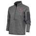 Women's Antigua Heather Charcoal Birmingham Barons Fortune Half-Zip Pullover Jacket